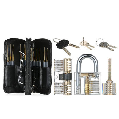 24pcs Lock Unlocking Picking Set Kit Tool with Three Transparent Practice Training Padlock Lock for Locksmith Beginners&Profes
24pcs Lock Unlocking Picking Set Kit Tool with Three Transparent Practice Training Padlock Lock for Locksmith Beginners&Profes