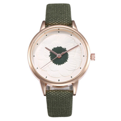 Creative lady 3D flower dial fashion simple quartz watch student watch female model generation
Creative lady 3D flower dial fashion simple quartz watch student watch female model generation
