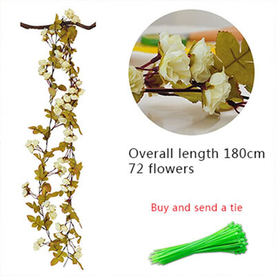 FUNNYBUNNY Fake Rose Vine Flowers Plants Artificial Flower Hanging Rose Ivy Home Hotel Office Wedding Party Garden Craft Decor
FUNNYBUNNY Fake Rose Vine Flowers Plants Artificial Flower Hanging Rose Ivy Home Hotel Office Wedding Party Garden Craft Decor