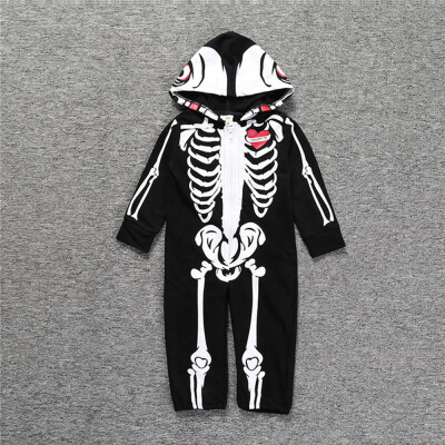 Autumn Skeleton Overalls Jumpsuit 70-100cm Kids Pajamas Children Onesie Sleepers Pajamas Halloween Cosplay Costumes
Autumn Skeleton Overalls Jumpsuit 70-100cm Kids Pajamas Children Onesie Sleepers Pajamas Halloween Cosplay Costumes