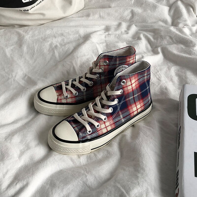 High shoes retro wild college wind ins super fire Harajuku plaid Korean canvas shoes women
High shoes retro wild college wind ins super fire Harajuku plaid Korean canvas shoes women
