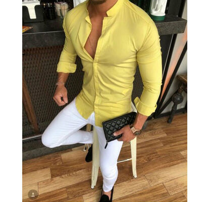 SUNSIOM Mens Slim Fit V Neck Long Sleeve Muscle Tees T-shirt Casual Shirts Tops Blouse
SUNSIOM Mens Slim Fit V Neck Long Sleeve Muscle Tees T-shirt Casual Shirts Tops Blouse