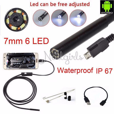 1M15M2M35M5M Android 6LED 7mm Lens Endoscope Waterproof Inspection Borescope Camera For For Android Phone
1M15M2M35M5M Android 6LED 7mm Lens Endoscope Waterproof Inspection Borescope Camera For For Android Phone