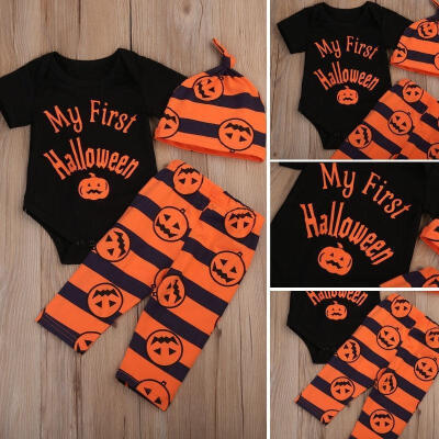 Pumpkin Newborn Baby Boy Girl Kids Halloween Clothes Romper Bodysuit Pants 3pcs Outfits Costume
Pumpkin Newborn Baby Boy Girl Kids Halloween Clothes Romper Bodysuit Pants 3pcs Outfits Costume