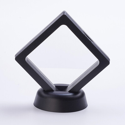 Plastic Frame Stands with Transprent Membrane For Ring Pendant Bracelet Jewelry Display Rhombus Black 69x69x54mm
Plastic Frame Stands with Transprent Membrane For Ring Pendant Bracelet Jewelry Display Rhombus Black 69x69x54mm