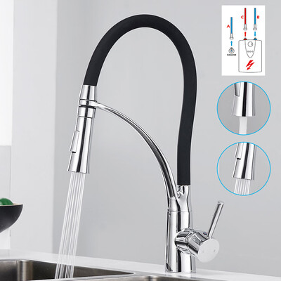 Chrome Deck Mounted Black Hose Kitchen Single Hole Single Handle Sprayer Kitchen Faucet Mixer Taps with Bracket
Chrome Deck Mounted Black Hose Kitchen Single Hole Single Handle Sprayer Kitchen Faucet Mixer Taps with Bracket