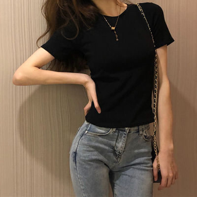 Women Round Collar Summer Solid Color Loose Short Sleeve Casual Simple Wild T-Shirt
Women Round Collar Summer Solid Color Loose Short Sleeve Casual Simple Wild T-Shirt