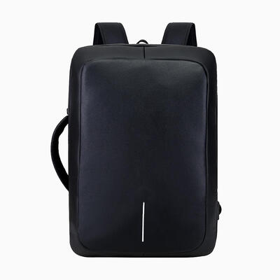 Fashion Men Preppy Style Business Travel School Bag USB Charge Backpack