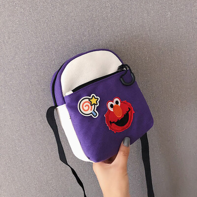 2019 new simple&versatile fashion contrast color shoulder Messenger bag female casual cute cartoon sesame street canvas bag
2019 new simple&versatile fashion contrast color shoulder Messenger bag female casual cute cartoon sesame street canvas bag