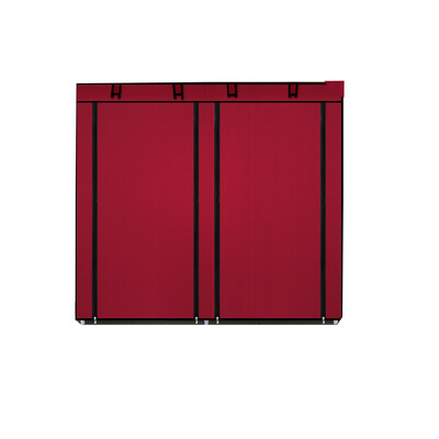 6-Tiers 12 Lattices Non-woven Fabric Shoe Cabinet Dustproof Closet Storage Rack Wine Red
6-Tiers 12 Lattices Non-woven Fabric Shoe Cabinet Dustproof Closet Storage Rack Wine Red