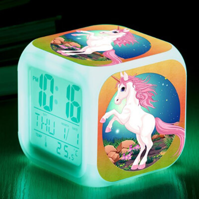 Unicorn Alarm Clock LED Light Alarm Clock Cartoon Clock Boy Girl Alarm Clock Toy
Unicorn Alarm Clock LED Light Alarm Clock Cartoon Clock Boy Girl Alarm Clock Toy