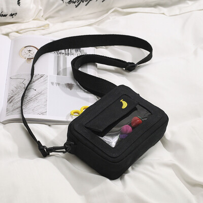 Net red black bag female 2019 new Korean version of the wild casual canvas bag slung chic cute student shoulder bag
Net red black bag female 2019 new Korean version of the wild casual canvas bag slung chic cute student shoulder bag