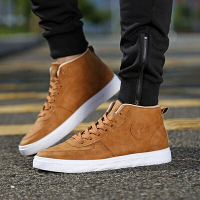 High-top mens canvas shoes Martin boots mens boots Gaobang board shoes trend casual shoes
High-top mens canvas shoes Martin boots mens boots Gaobang board shoes trend casual shoes
