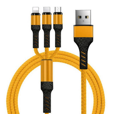 3 In 1 Micro USB Data Cable Portable Universal Nylon Cord Fast Charging Line For Mobile Phones-1m
3 In 1 Micro USB Data Cable Portable Universal Nylon Cord Fast Charging Line For Mobile Phones-1m