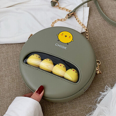 Summer transparent small bag new 2019 chain shoulder Messenger bag girl cute cartoon small round bag
Summer transparent small bag new 2019 chain shoulder Messenger bag girl cute cartoon small round bag
