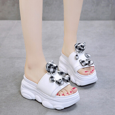 Little bears slippers womens shoes summer Korean pine-cake bottom-to-toe low-bottom fashionable lazy beach womens cool a
Little bears slippers womens shoes summer Korean pine-cake bottom-to-toe low-bottom fashionable lazy beach womens cool a