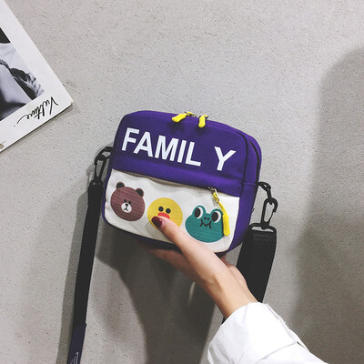 Cute small bag female 2019 new ins Japanese Harajuku student cartoon bag wild canvas shoulder Messenger bag
Cute small bag female 2019 new ins Japanese Harajuku student cartoon bag wild canvas shoulder Messenger bag