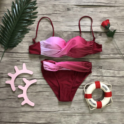 Roseonmyhand Women Swimwear Beachwear Gradient Print 2 Pieces Bikini Swimsuit Bathing Suit
Roseonmyhand Women Swimwear Beachwear Gradient Print 2 Pieces Bikini Swimsuit Bathing Suit