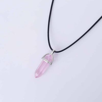 Fashion Opal Stone Hexagonal Column Quartz Necklaces Natural Pink Crystal Pendant Necklace Statement Bohemian Jewelry for Women
Fashion Opal Stone Hexagonal Column Quartz Necklaces Natural Pink Crystal Pendant Necklace Statement Bohemian Jewelry for Women