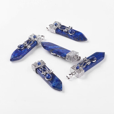 Dyed Natural Lapis Lazuli Big Pendants with Alloy Findings Arrow Platinum 5658x16x10mm Hole 5x7mm
Dyed Natural Lapis Lazuli Big Pendants with Alloy Findings Arrow Platinum 5658x16x10mm Hole 5x7mm