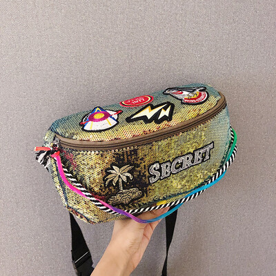 2019 new personality letter chest bag female fashion sequins casual wild Messenger bag shoulder bag cool sports pockets
2019 new personality letter chest bag female fashion sequins casual wild Messenger bag shoulder bag cool sports pockets