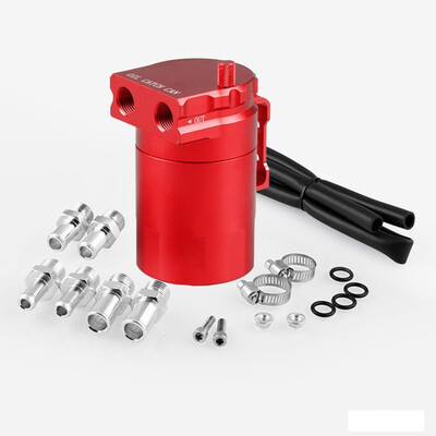 Universal Baffled Aluminum Oil Catch Can Reservoir Tank Oil Tank with 9mm&15mm Fittings&Oil Dipstick OCC024 Oil Filter
Universal Baffled Aluminum Oil Catch Can Reservoir Tank Oil Tank with 9mm&15mm Fittings&Oil Dipstick OCC024 Oil Filter