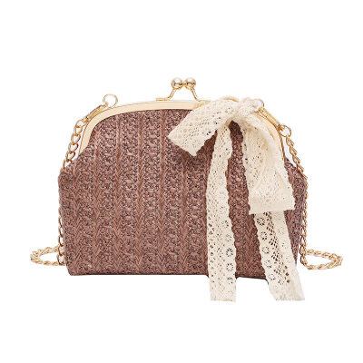 Women Lace Ribbons Flap Handbags Sweet Straw Messenger Shoulder Bag Pouch Female Chains Crossbody Mini Bags
Women Lace Ribbons Flap Handbags Sweet Straw Messenger Shoulder Bag Pouch Female Chains Crossbody Mini Bags
