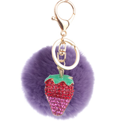 Plush 8CM Rex Rabbit Hair Ball Strawberry Keychain Lovers Key Chain Mobile Phone Bags Hanging Wholesale
Plush 8CM Rex Rabbit Hair Ball Strawberry Keychain Lovers Key Chain Mobile Phone Bags Hanging Wholesale