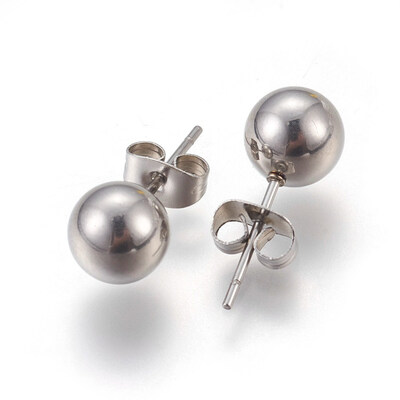304 Stainless Steel Ear Studs Round Stainless Steel Color 20x8mm Pin 1mm 12pairscard
304 Stainless Steel Ear Studs Round Stainless Steel Color 20x8mm Pin 1mm 12pairscard