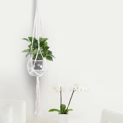 Greensen Woven Cotton Rope Plant Pot Holder Legs Hanging Rope Baskets Net Pocket Chlorophytum
Greensen Woven Cotton Rope Plant Pot Holder Legs Hanging Rope Baskets Net Pocket Chlorophytum