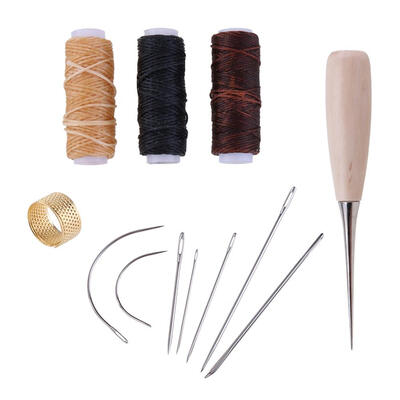 12pcsset Wood Handle Awl Craft Stitching Hole Punching Leather Sewing Tool 
12pcsset Wood Handle Awl Craft Stitching Hole Punching Leather Sewing Tool