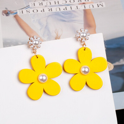 EK492 Korean Wood Yellow Flower Drop Earrings Pearl Big Petal Flower Long Dangle Earrings For Women Girl Jewelry Party Gift
EK492 Korean Wood Yellow Flower Drop Earrings Pearl Big Petal Flower Long Dangle Earrings For Women Girl Jewelry Party Gift