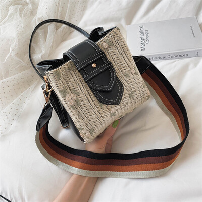 Tailored Fashion Women Hand-Woven Straw Leather Bag Shoulder Bag Patchwork Crossbody Bags
Tailored Fashion Women Hand-Woven Straw Leather Bag Shoulder Bag Patchwork Crossbody Bags