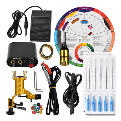 Tattoo Machine Kit Conventional Hook Line Rotary Tattoo Machine Gun Tattoo Machine Color Wheel Exercise Tattoo Tools for Tattoo Ar
Tattoo Machine Kit Conventional Hook Line Rotary Tattoo Machine Gun Tattoo Machine Color Wheel Exercise Tattoo Tools for Tattoo Ar