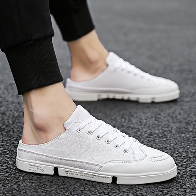 Korean version of summer breathable canvas semi-trailer new heel-less cloth shoes tide mens casual shoes without heel shoes
Korean version of summer breathable canvas semi-trailer new heel-less cloth shoes tide mens casual shoes without heel shoes