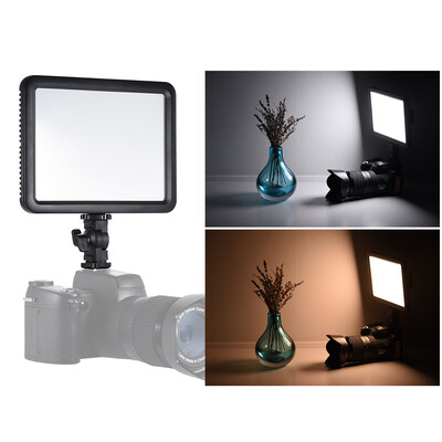 Godox LEDP120C Ultra-thin 12W Dimmable LED Video Light Panel Fill-in On-camera Lamp 3200K-5600K Bi-color Temperature w Hot Shoe A
Godox LEDP120C Ultra-thin 12W Dimmable LED Video Light Panel Fill-in On-camera Lamp 3200K-5600K Bi-color Temperature w Hot Shoe A