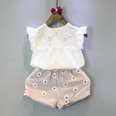 Summer Kids Baby Girls Sleeveless Outfits Clothes T-shirt TopsShort Pants Shorts 2PCS Set
Summer Kids Baby Girls Sleeveless Outfits Clothes T-shirt TopsShort Pants Shorts 2PCS Set