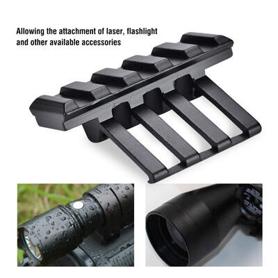 Greensen 30 Degree 5 Slot Offset 20mm Waver Rail Adapter Quick Release Mount for Flashlight Scope
Greensen 30 Degree 5 Slot Offset 20mm Waver Rail Adapter Quick Release Mount for Flashlight Scope