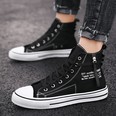 Mens shoes autumn Korean version of the trend of mens high-top canvas shoes mens wild shoes Gaobang white shoes tide shoes
Mens shoes autumn Korean version of the trend of mens high-top canvas shoes mens wild shoes Gaobang white shoes tide shoes