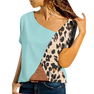 Roseonmyhand Plus Size Women Asymmetric Neck Patch Pocket Color Block Leopard T-Shirts
Roseonmyhand Plus Size Women Asymmetric Neck Patch Pocket Color Block Leopard T-Shirts