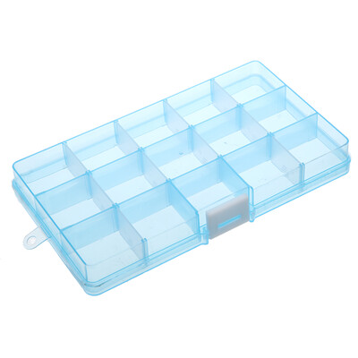 15 Grids Removable Plastic Storage Box JewelryEarringTools Container Case 
15 Grids Removable Plastic Storage Box JewelryEarringTools Container Case
