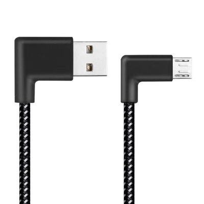 3M Double Elbow USB Data Line Portable 90 Degree Nylon Braided Fast Charging Cable For Android -3m
3M Double Elbow USB Data Line Portable 90 Degree Nylon Braided Fast Charging Cable For Android -3m