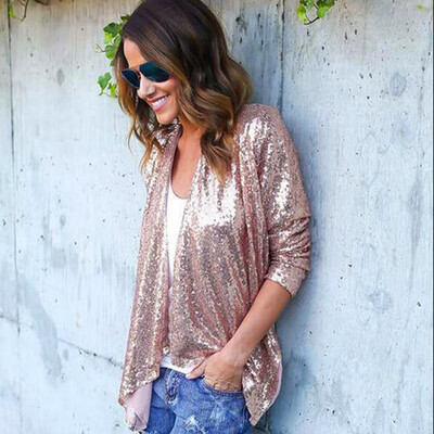 Roseonmyhand Women Long Sleeve Solid Sequined Irregular Cardigan Tops Cover Up Blouse
Roseonmyhand Women Long Sleeve Solid Sequined Irregular Cardigan Tops Cover Up Blouse