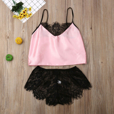 Women Ladies Sexy Lace Sleepwear Satin Nightwear Lingerie Pajamas Underwear Suit
Women Ladies Sexy Lace Sleepwear Satin Nightwear Lingerie Pajamas Underwear Suit
