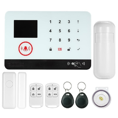 433MHz Wireless WIFI GSM SMS Auto-dial Alarm Security System LCD Display Door Sensor PIR Motion Sensor Phone APP Remote Control
433MHz Wireless WIFI GSM SMS Auto-dial Alarm Security System LCD Display Door Sensor PIR Motion Sensor Phone APP Remote Control