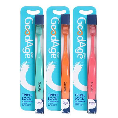 Thailand imported Lion LION goodage soft three point lock non-slip soft hair toothbrush 1
Thailand imported Lion LION goodage soft three point lock non-slip soft hair toothbrush 1
