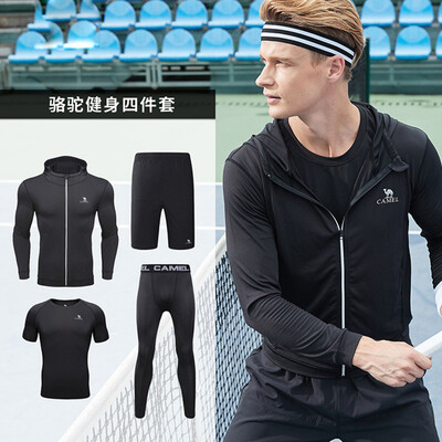 Camel CAMEL camel male fitness four-piece suit casual bodybuilding yoga knit mens suit C8W2Q9901 black
Camel CAMEL camel male fitness four-piece suit casual bodybuilding yoga knit mens suit C8W2Q9901 black
