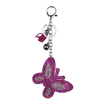 Key pendant Keychain Features a Detachable Keyring Pendant Diamond keychain