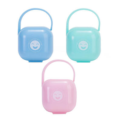 Smile Face Pattern Portable Baby Pacifier Box Dustproof Kids Nipple Case