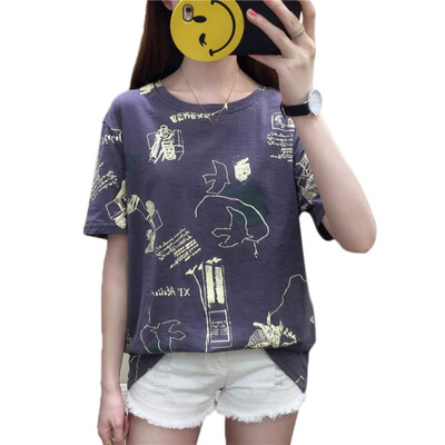T shirt Woman Spring Summer Girls Print Short Sleeve O Neck Cotton Women Top Slim Fit Soft Women Tshirt
T shirt Woman Spring Summer Girls Print Short Sleeve O Neck Cotton Women Top Slim Fit Soft Women Tshirt